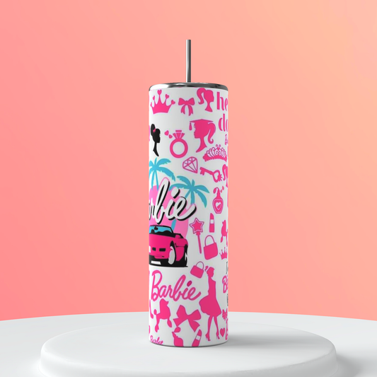 Barbs style 20oz Insulated tumbler- girly tumbler