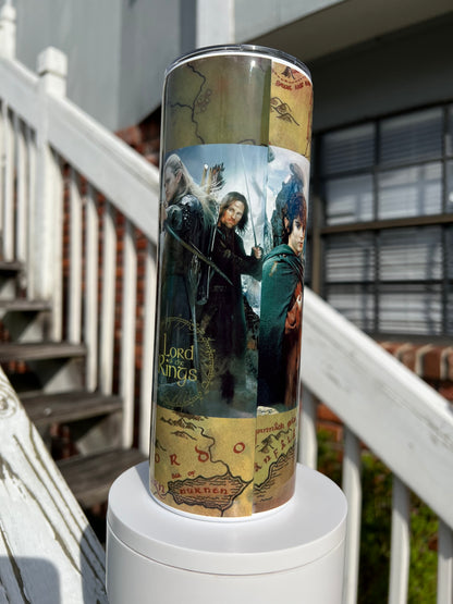 20oz Lord of the Rings Tumbler | Middle-earth featuring lord of the rings middle-earth inspired artwork
