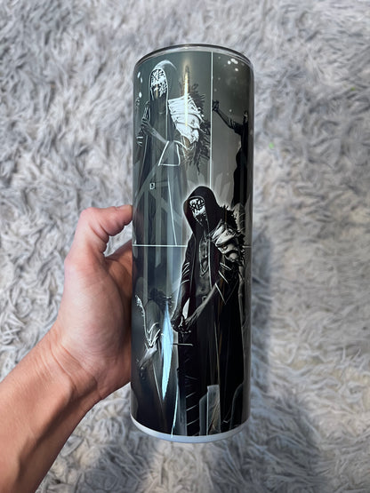 Sleep Token Vessel Inspired 20oz Skinny Tumbler | Dark Alternative Music Fan Cup featuring the design artwork