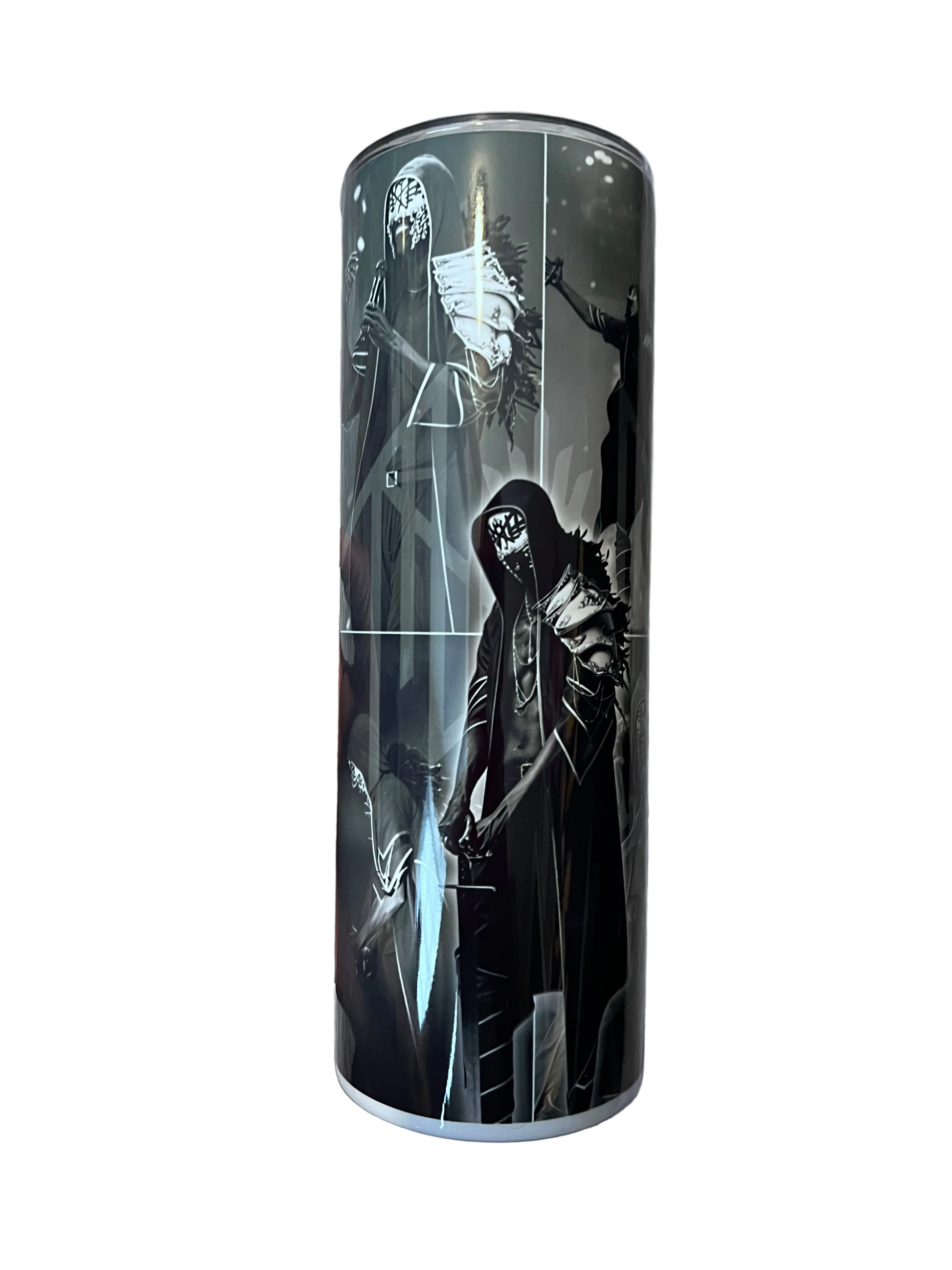 Sleep Token Vessel Inspired 20oz Skinny Tumbler | Dark Alternative Music Fan Cup featuring the design artwork