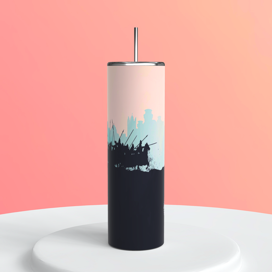 Game of Thrones Jon Snow Tumbler 20oz | White Wolf Cup | Fantasy Stark Aesthetic Drinkware featuring the design artwork