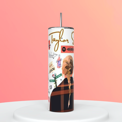 20oz Taylor Swift Tumbler | Swiftie featuring taylor swift swiftie inspired artwork