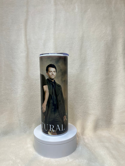 20oz Supernatural Winchester Brothers Tumbler featuring supernatural winchester brothers inspired artwork
