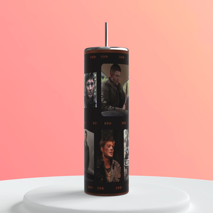 20oz Dean Winchester Tumbler | Supernatural featuring dean winchester supernatural inspired artwork
