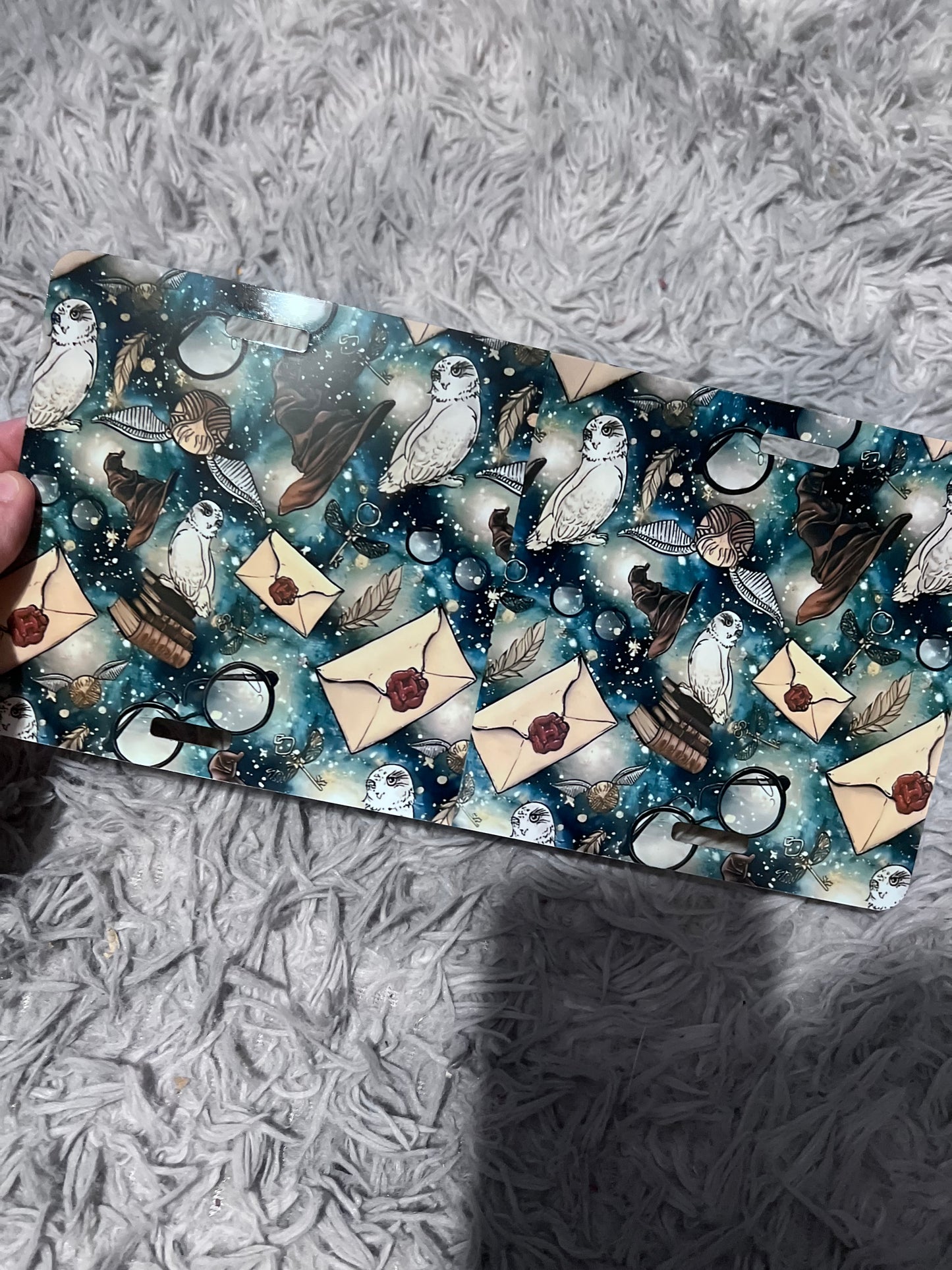 Harry Potter Magical 12x6 Decorative License Plate featuring the fandom-inspired design