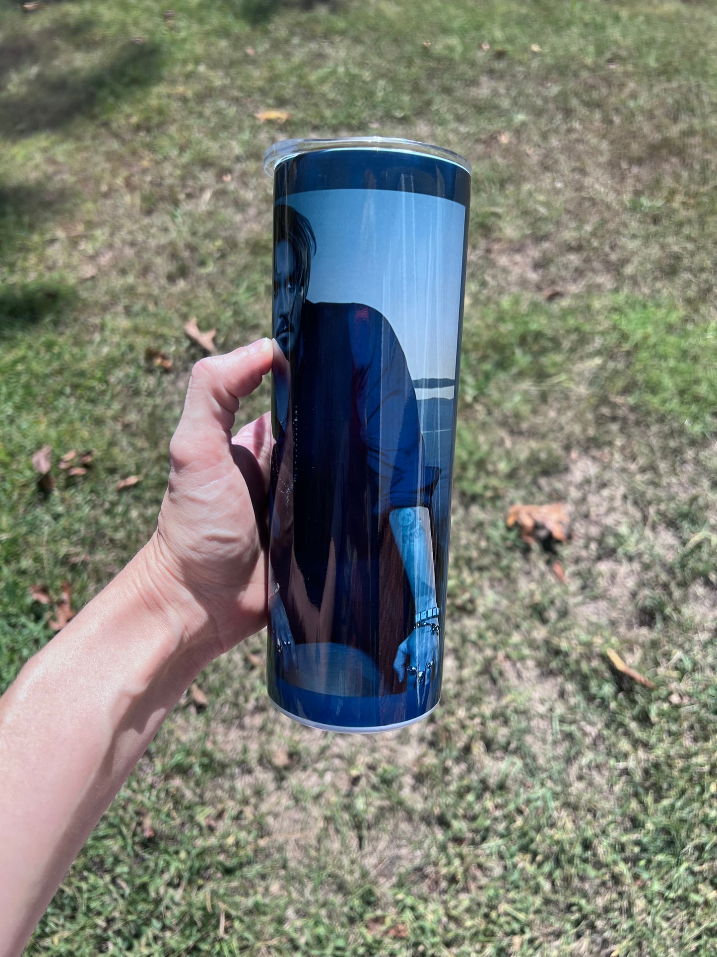 20oz Johnny Depp- “Make mine a Mega Pint” stainless steel tumbler cup