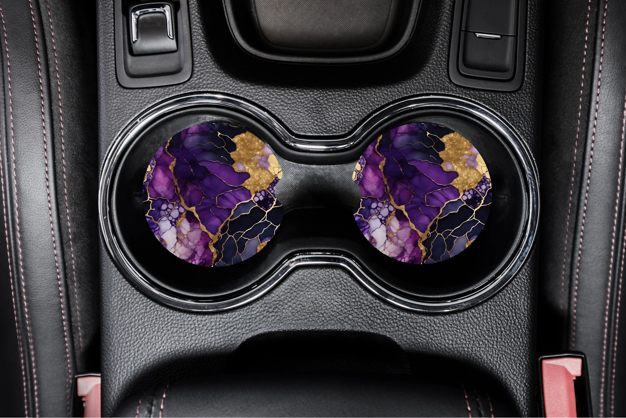 Geode car coaster set