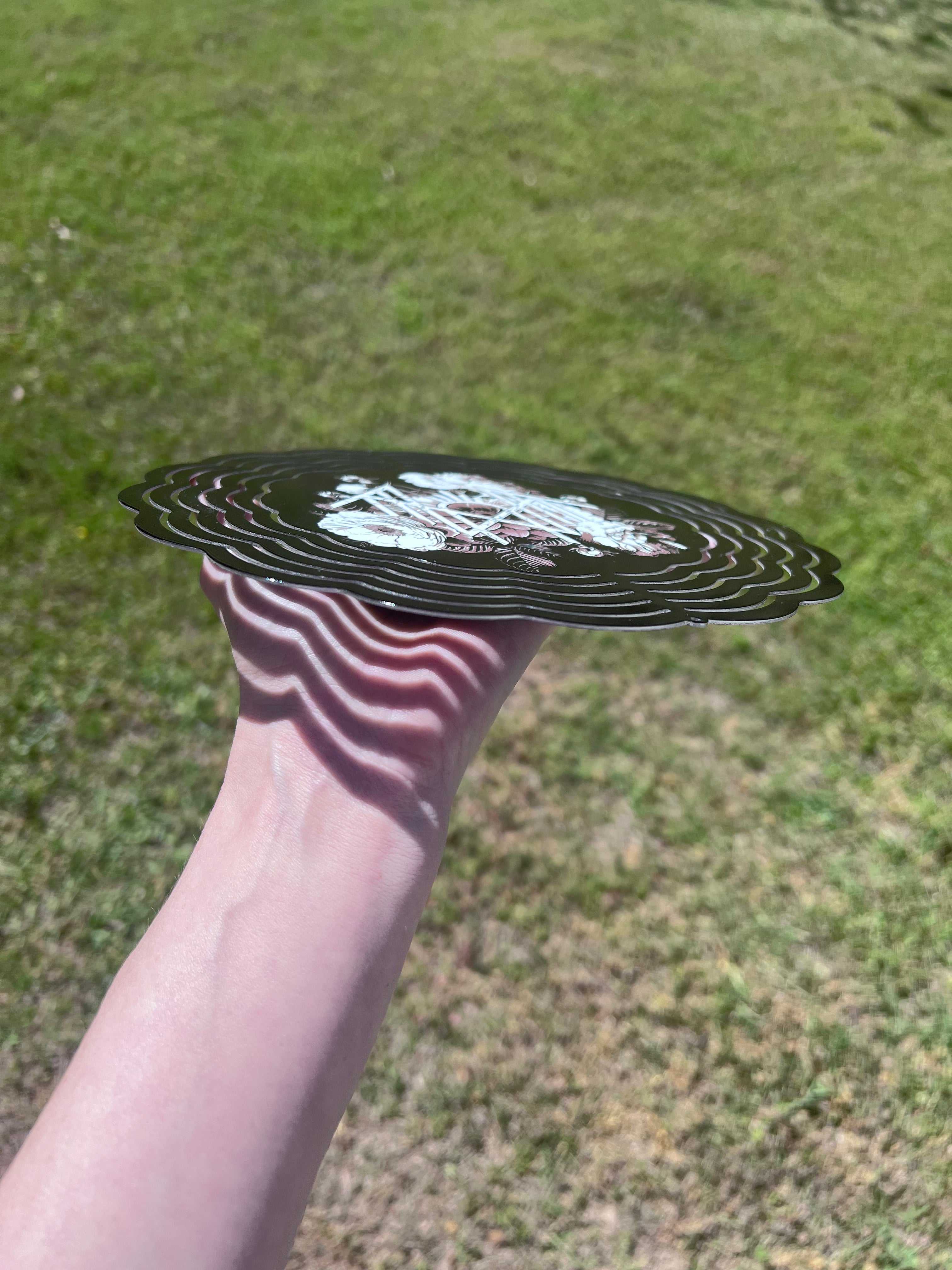 8 inch Floral Sleep Token themed wind spinner