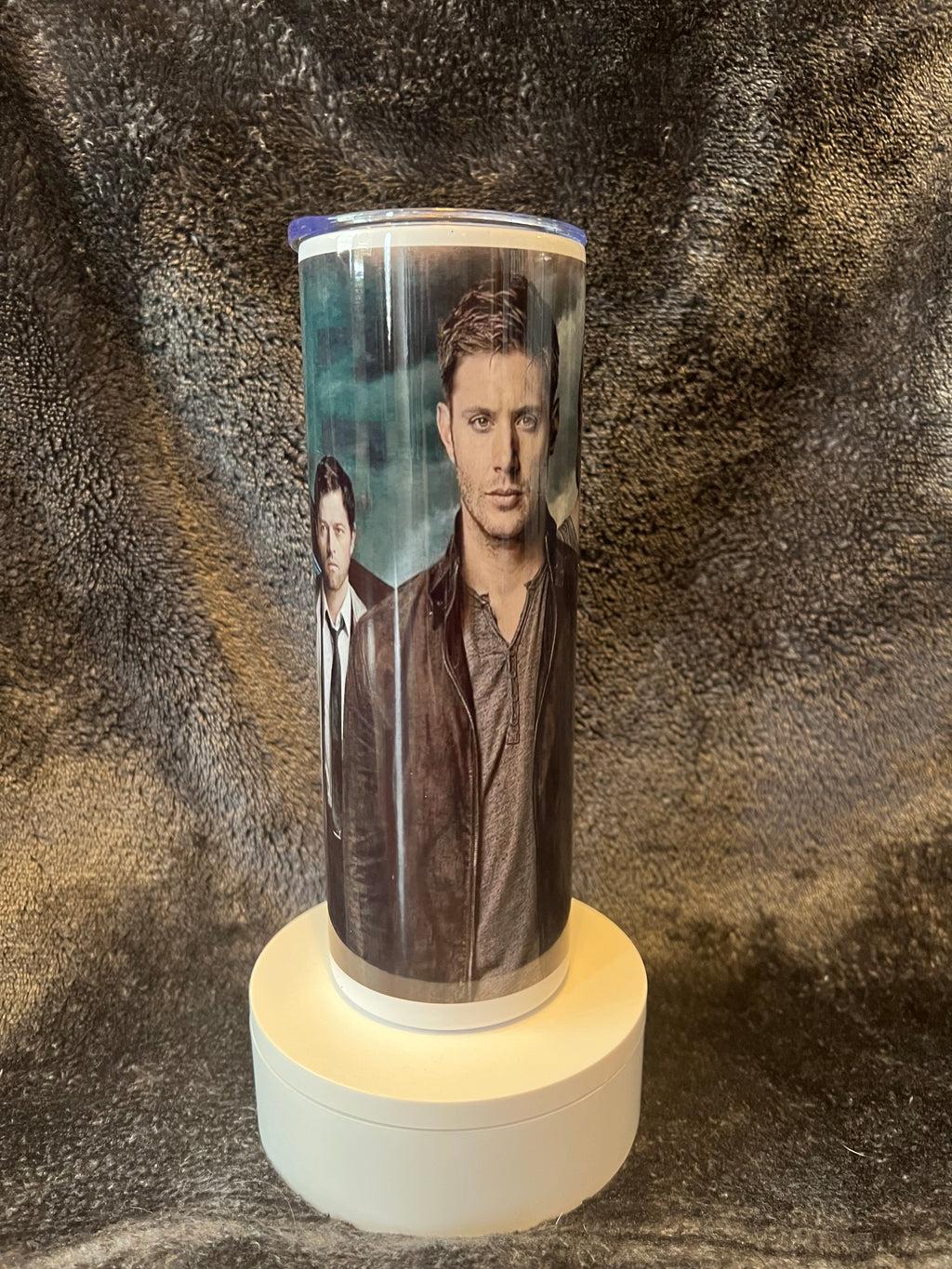 Supernatural 20oz Fandom Tumbler | Dean & Sam Winchester Stainless Steel Cup | SPN Drinkware