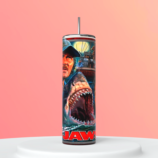 Jaws Themed Tumbler featuring the themed design