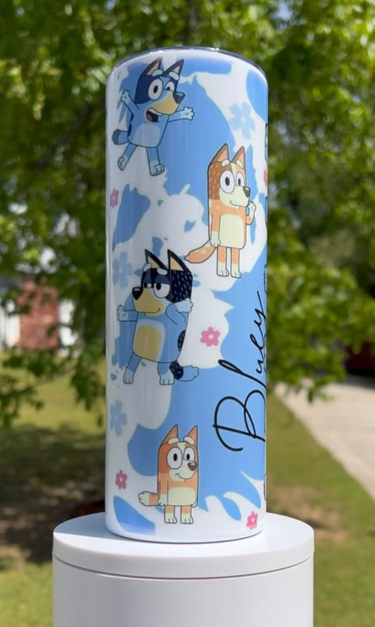 20oz Bluey Mama Tumbler | Mom Life featuring bluey mama inspired artwork
