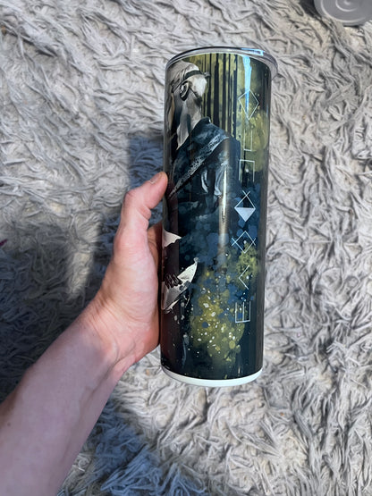 Sleep Token “III” theme tumbler cup featuring the design artwork