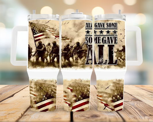 40oz Patriotic tumbler