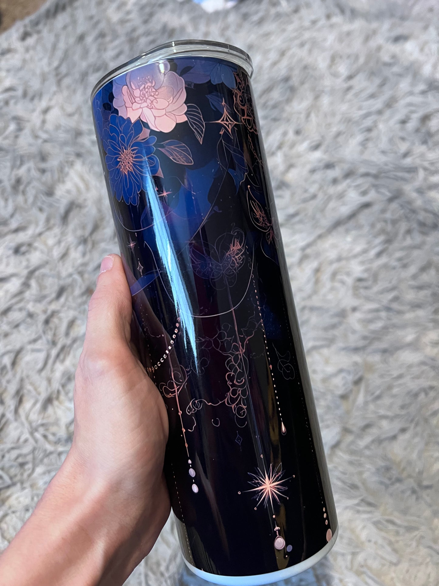 20oz Mandala Moth Witchy Tumbler featuring fandom-inspired artwork