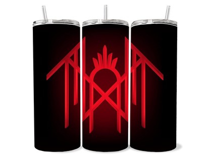 20oz Sleep Token Classic Symbol Tumbler featuring fandom-inspired artwork