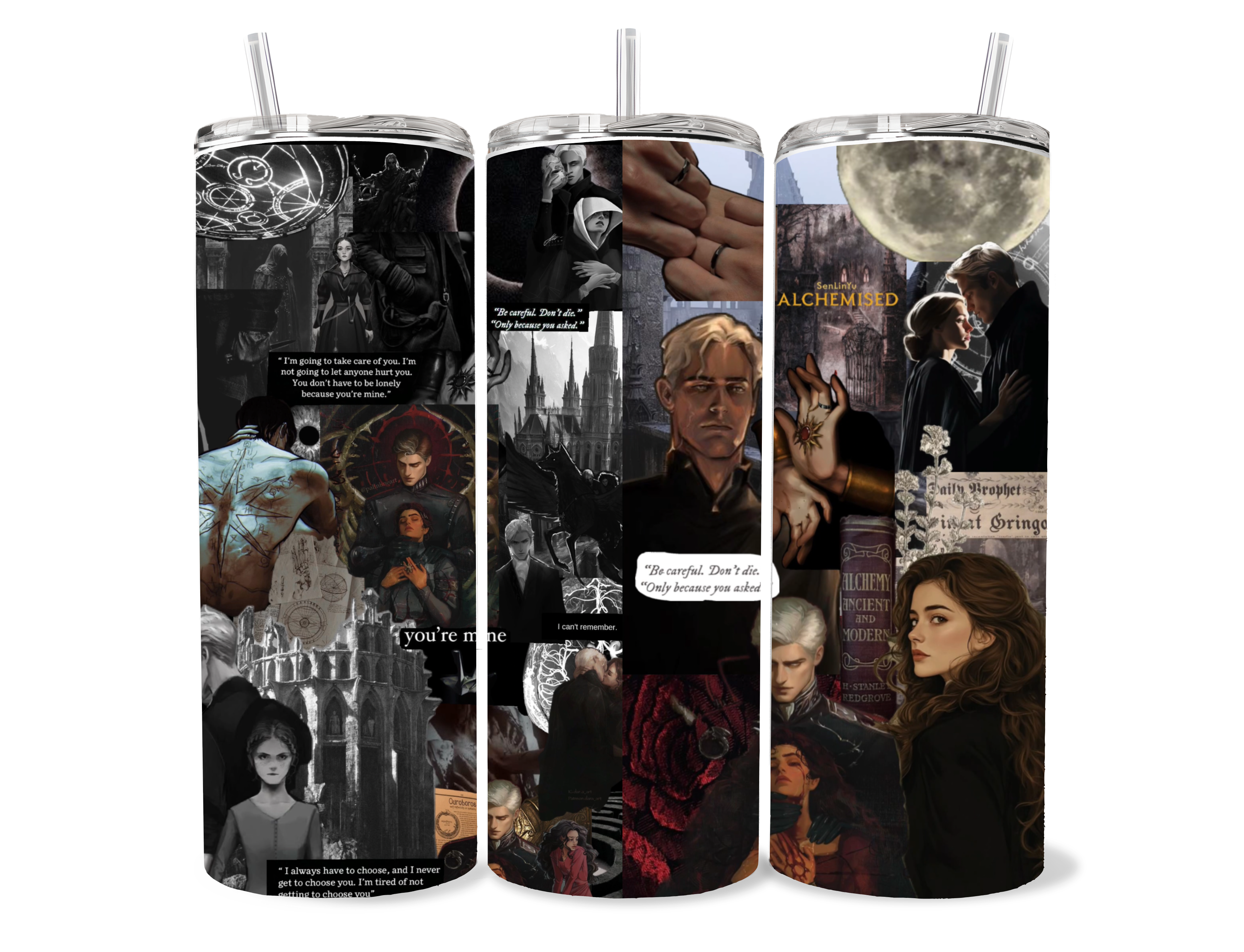 20oz Alchemised Inspired Fantasy Romance Tumbler | BookTok Reader Cup | Dark Fantasy Book Lover Gift