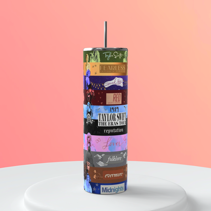 20oz Taylor Swift Collage Tumbler featuring taylor swift collage inspired artwork