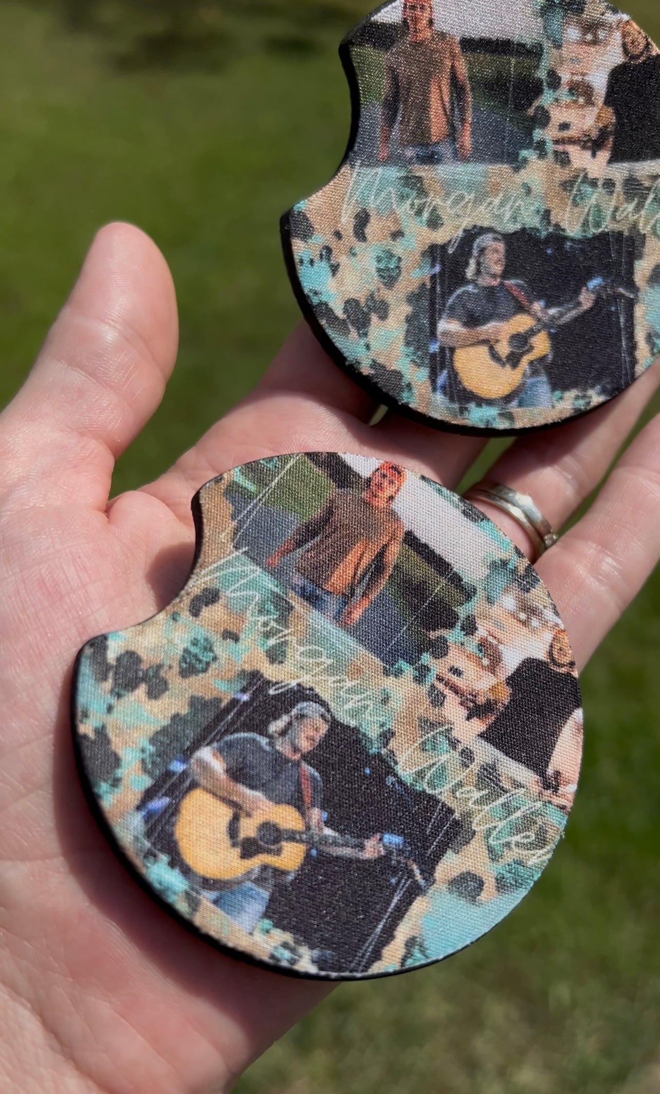Morgan Wallen Inspired Car Coaster Set | Country Music Car Accessories | Western Aesthetic Car Decor featuring the design artwork