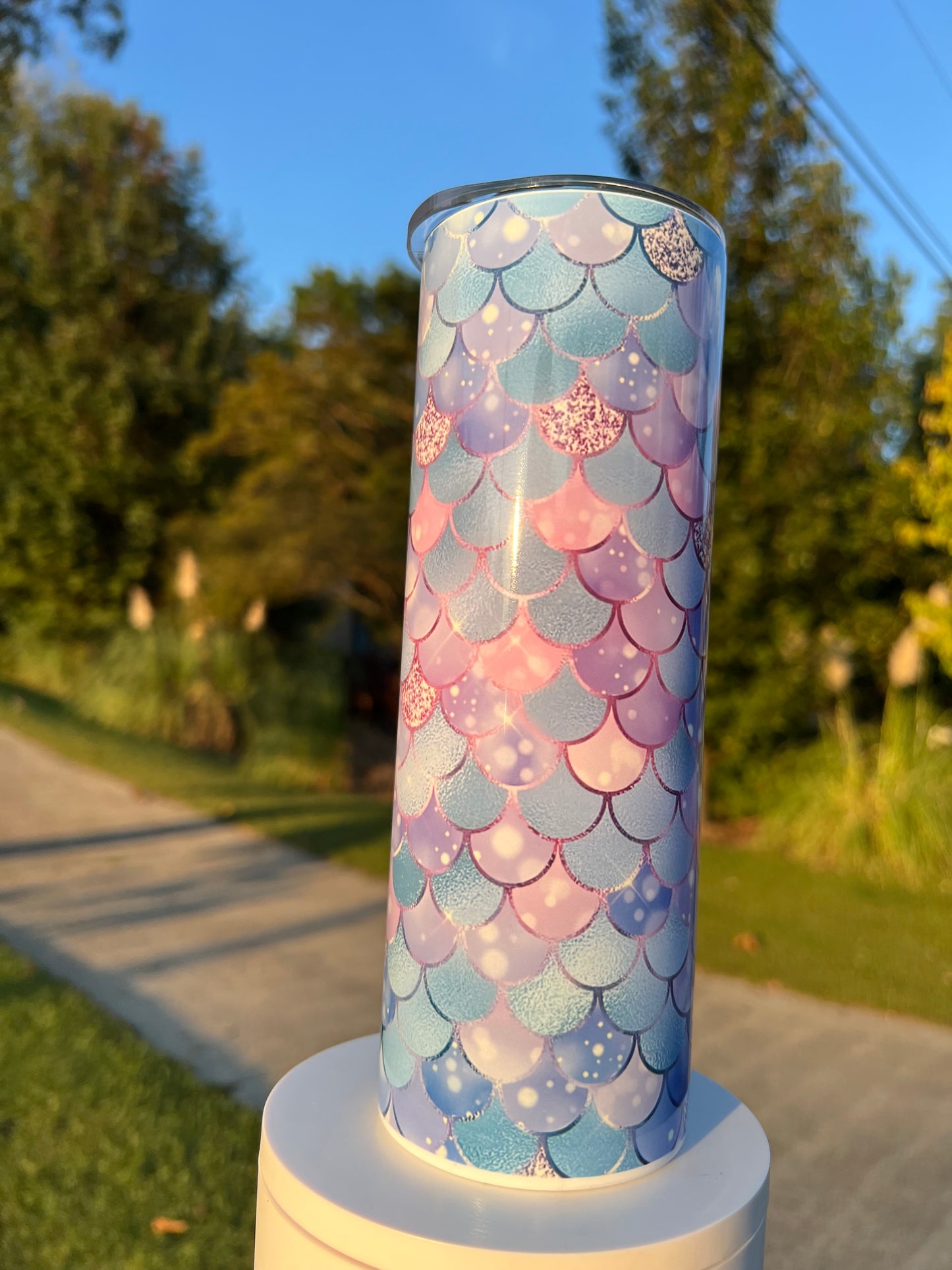 20oz Mermaid Tumbler | Ocean Fantasy Stainless Steel Travel Mug | Beach Lover Gift | Insulated Cup