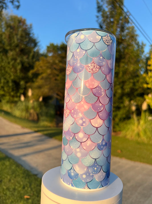 20oz Mermaid Tumbler | Ocean Fantasy featuring mermaid ocean fantasy inspired artwork