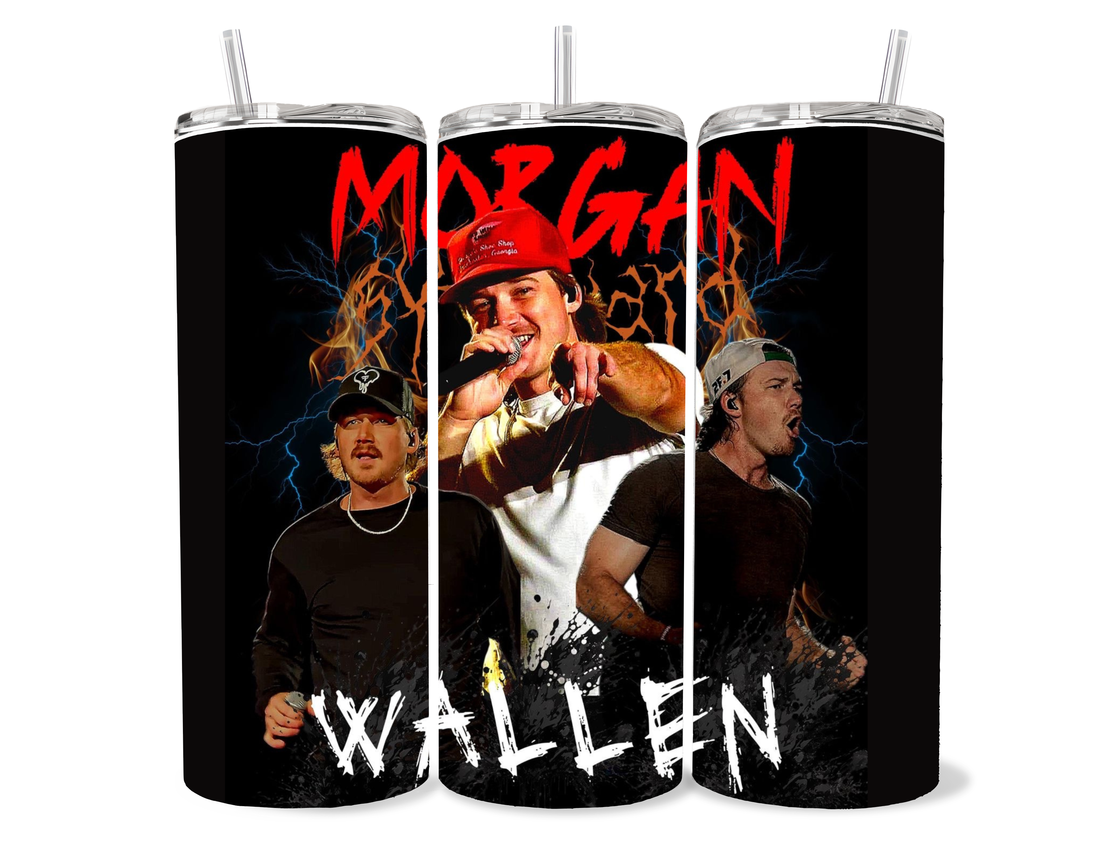 Morgan Wallen Concert Vibes Tumbler 🖤 Country Music Fan Cup | 20oz Insulated “Last Night” Energy Drinkware
