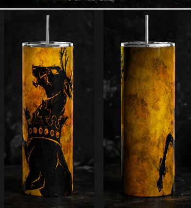 House Baratheon Tumbler 20oz | Ours Is The Fury Cup | Game of Thrones Stag Sigil Insulated Drinkware featuring the design artwork