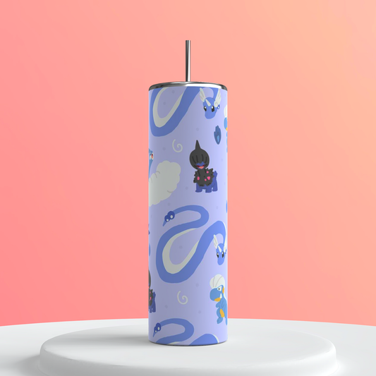 20oz Pokémon Collage Tumbler featuring pokémon collage inspired artwork