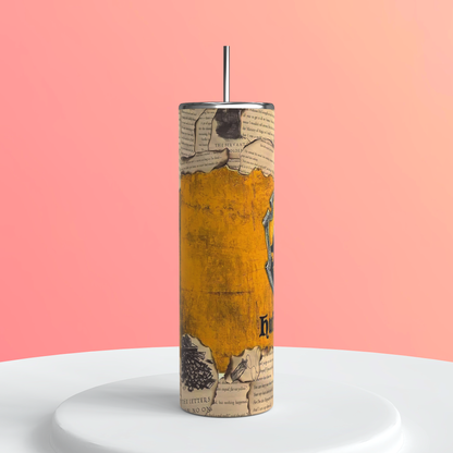 20oz Hufflepuff Tumbler | Wizarding World featuring hufflepuff harry potter inspired artwork