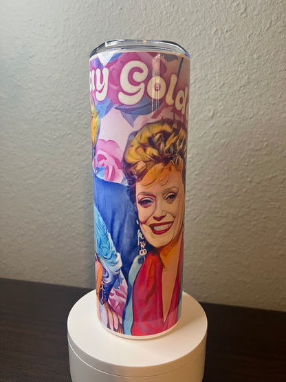 20oz Golden Girls Tumbler | TV Nostalgia featuring golden girls tv inspired artwork