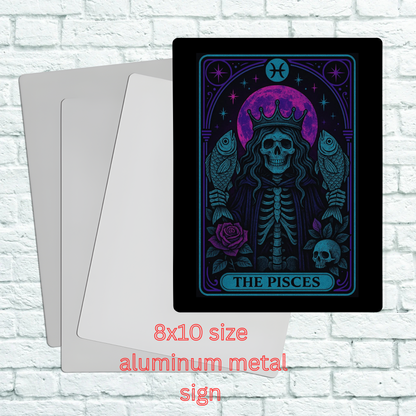 8x10 Zodiac Aluminum Sign featuring zodiac astrology decor inspired artwork