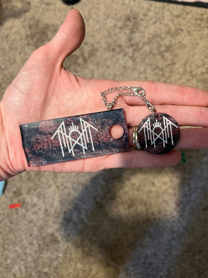 Sleep Token Ritual Tumbler Topper & Charm Set featuring fandom-inspired artwork