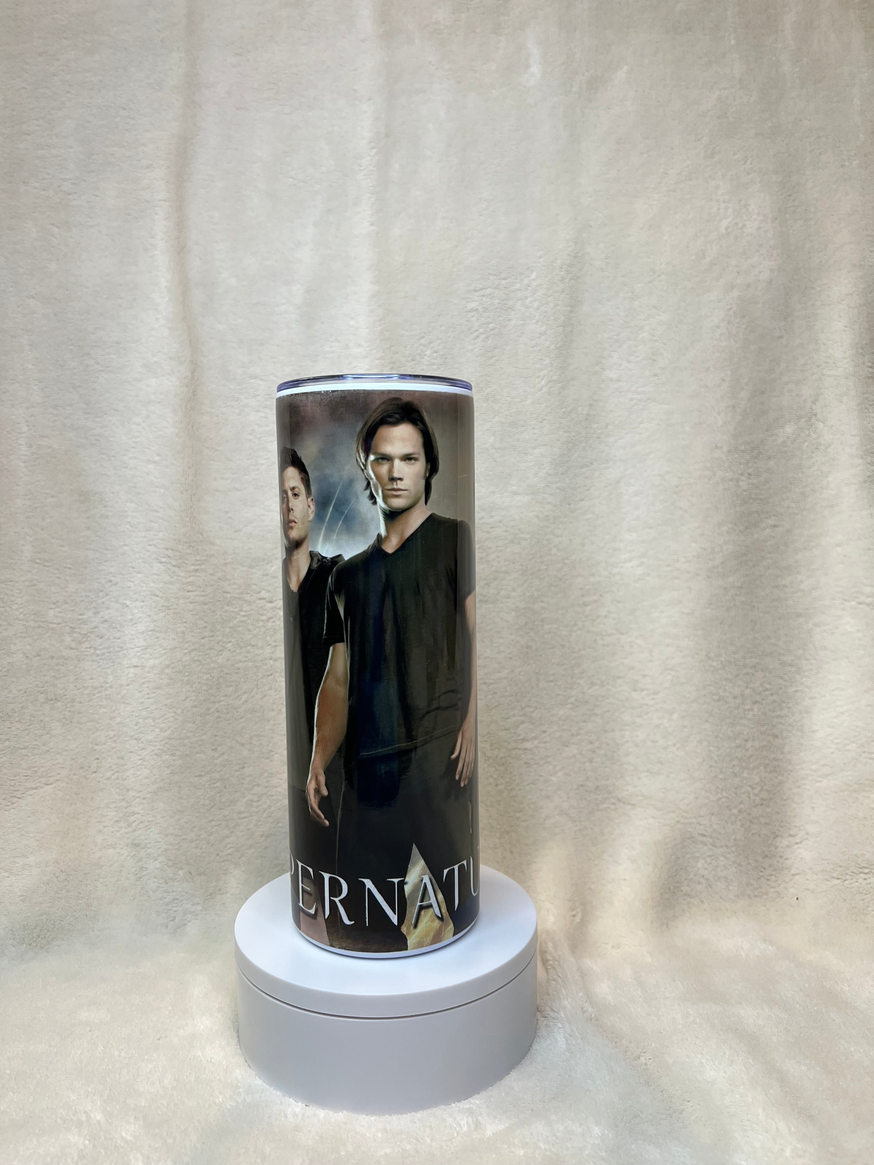 Supernatural Winchester Brothers 20oz Tumbler | SPN Fandom Stainless Steel Cup | Bunker Aesthetic Drinkware