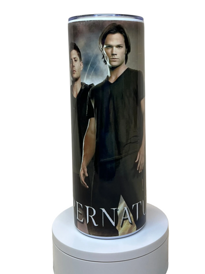 20oz Supernatural Winchester Brothers Tumbler featuring supernatural winchester brothers inspired artwork