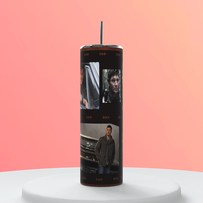 20oz Dean Winchester Tumbler | Supernatural featuring dean winchester supernatural inspired artwork