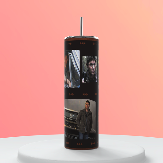 20oz Dean Winchester Tumbler | Supernatural featuring dean winchester supernatural inspired artwork