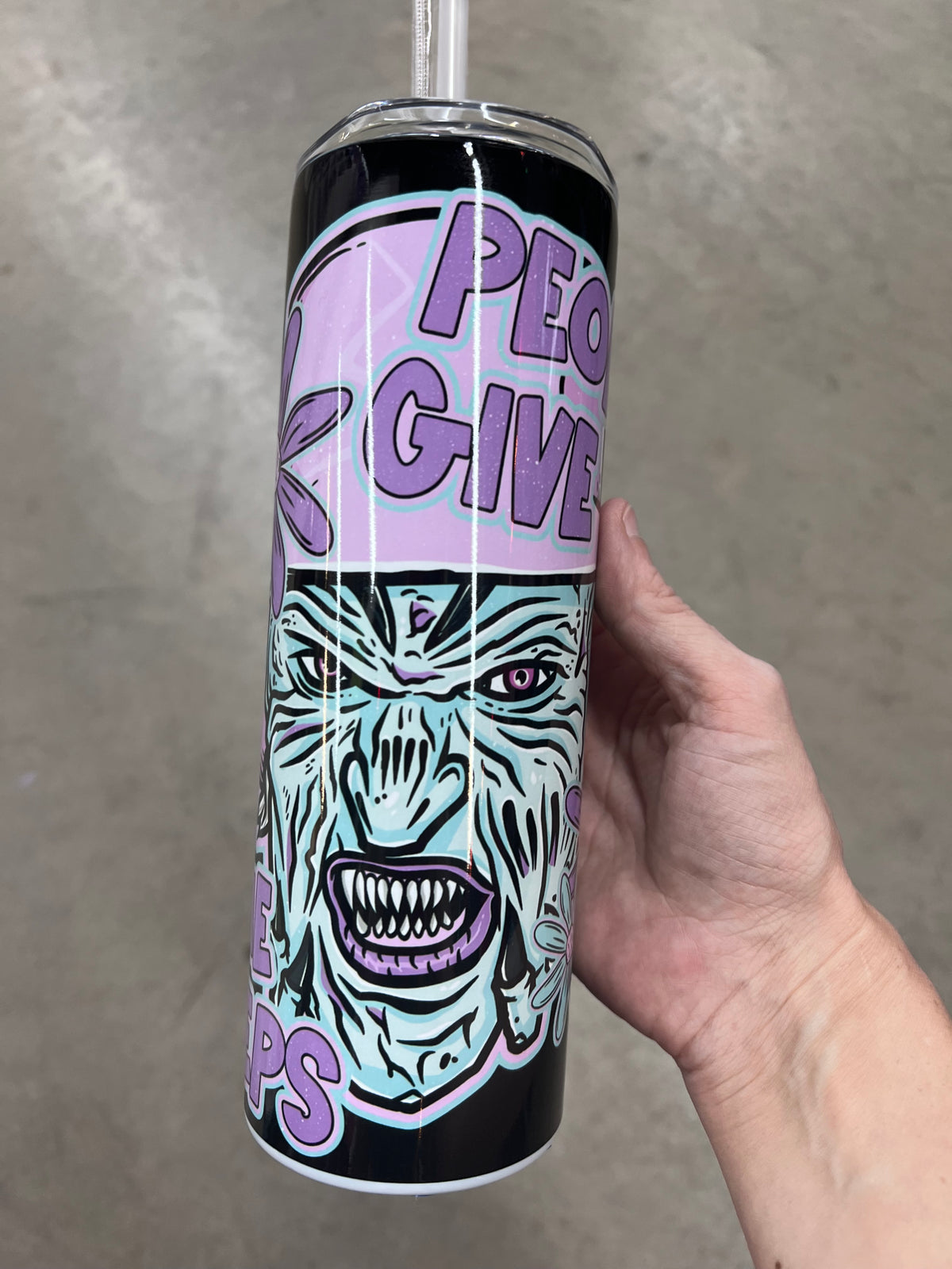 Jeepers Creepers "People Give Me The Creeps" 20oz Skinny Tumbler