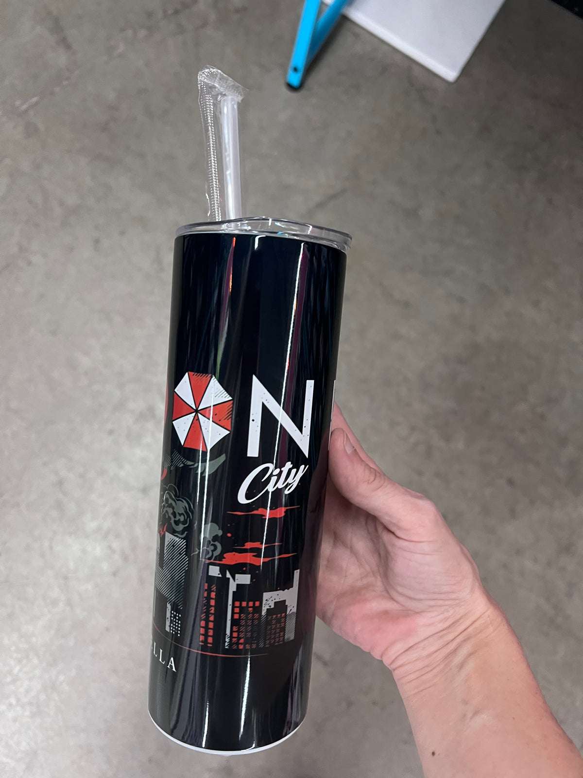 20oz Tumbler | Raccoon City Survival Horror | Gamer Aesthetic
