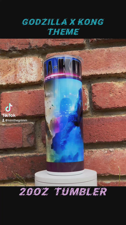 20oz Godzilla vs Kong Tumbler | Monster Movies